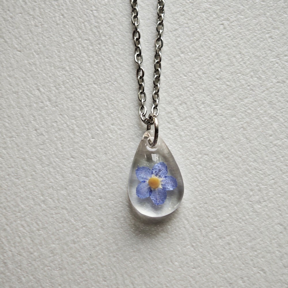 Mustard Seed Necklace, Christian Gift, Confirmation Gift, Encouragement Gift, Forget Me Not Pendant