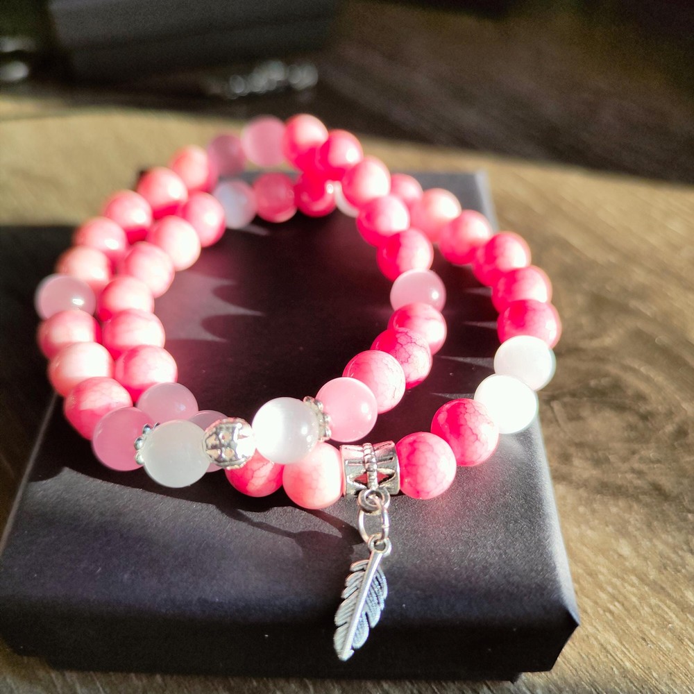 Elegant Handmade Bracelet, Floral Resin Jewelry Gift