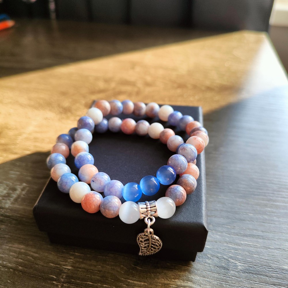 Elegant Handmade Bracelet, Botanical Garden Resin Jewelry
